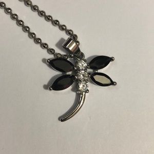 Dragonfly Crystal Necklace